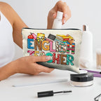 English Teacher Makeup Bag, English Teacher Gifts for Women, Teacher Appreciation Gifts, Gifts for English Teachers Cosmetic Bag Makeup Pouch