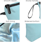 Birthday Thank You Appreciation Monogrammed Gifts for Mom Aunt Teacher Sister Friend Coworkers Bride Bridesmaid Makeup Cosmetic Bag with Mirror Mothers Day Christmas Graduation Q
