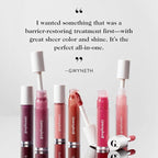 goop Beauty Hydra-Barrier Gel Gloss Set of 3 | Hydrating Lip Gloss to Moisturize & Plump Lips | Hyaluronic Acid & Vitamin E | Glaze, Blossom, and Spice | 0.13 oz each