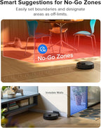 roborock Q7 L5 Robot Vacuum and Mop Combo, 8,000Pa Suction, Upgraded from Q5 Pro, Dual Anti-Tangle System, LiDAR Navigation, Multi-Level Mapping, Self-Charging Robotic Vacuum Cleaner, Black
