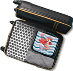 Cute Mermaid Travel Toiletry Bag with Hanging Hook for Women and Girls, Ocean Sea Starfish Cosmetic Makeup Case Organizer for Accessories, Shampoo, Full Sized Container, Toiletries