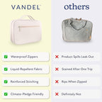 VANDEL Waterproof Hanging Toiletry Bag for Travelling, Hanging Makeup Bag, Cosmetic Travel Bags for Women Travel Toiletry Bags, Makeup Case Toiletries Organizer Hygiene Bathroom Shower Caddy