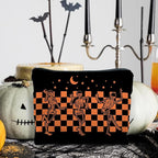 Gothic Skeleton Makeup Pouch - Halloween & Dark Academia Witchy Accessory, Cool Horror Gift for Women