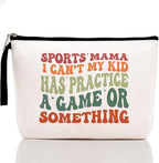 Sports Mama Makeup Bag for Mom Gifts Funny Mama Mother Gifts for Women Sports Lovers Coach Players Momma Mommy Mom Mommy Mummy Cosmetic Bag Zipper Pouch Bag Travel Bag for Mothers Day Birthday