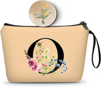 Happy Birthday Friendship Bridesmaid Team Gifts for Employees Women Mom Girl Daughter Teenage Personalized Make up Cosmetic Bag Travel with Mirror Mothers Day Christmas Graduation O