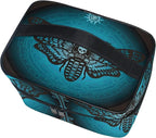 Makeup Bag, Skull Butterfly Travel Makeup Organizer Bag Cosmetic Cases Toiletry Bags for Girl Women Ladies