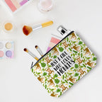 Cute Monkey Print Makeup Bag Monkey Gifts Cosmetic Travel Bag Monkey Accessories Decor Stuff for Animal Monkeys Lovers Women Girls Sister Best Friend Mom Funny Skincare Bags for Christmas Birthday