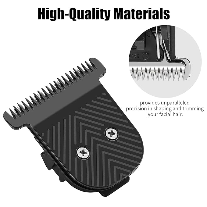 3Pack Premium Stainless Steel T-Blade, Compatible with MANSCAPED The Beard Hedger, for Precision Facial Hair Trimming.