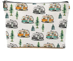 Camping Gifts for Women Camping Makeup Bag Camper Cosmetic Bag for Women Girls Camper Lovers Best Friend Daughter Travel Organizer Zipper Pouch Graduation Birthday Friendship Gifts