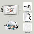 Girls Basketball Bag - Make Up Bag for Teens, Basketball Gifts for Women