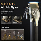Hair Clipper for Men, Professional Electric Hair Cutting & Trimmers Set with 7500RPM Powerful Motor & LCD Display, Mens Cordless Hair Grooming Kit Barbers Haircut, Gift for Birthday Christmas