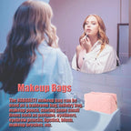 Makeup Bag Small Cosmetic Bags for Purse Women Girls Y2k Checkered Simple Make Up Pouch