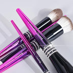 Bueart Design 16PCS Ultra Soft Makeup Brushes Sets with Holder,Professional Make up Brushes with Diamond(Purple-Black Gradient & Holder)