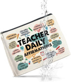 Inspirational Teacher Gifts Makeup Bag, Graduation & Daily Affirmations Zipper Pouch