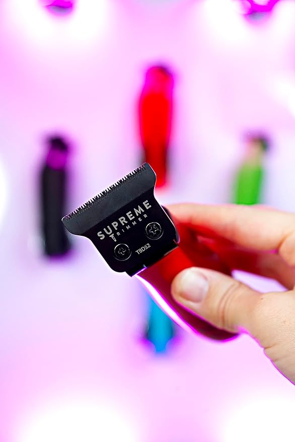 Supreme Trimmer T-Shaper ST5205 | Professional Barber Trimmer Hair Clippers for Men | Cordless Hair Trimmer Zero Gapped Liner Beard Trimmer | Pink DLC