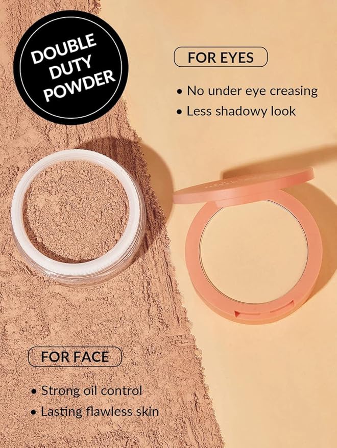 SHEGLAM Insta-Ready Face Powder Loose Under Eye Setting Powder - Toasted Almond