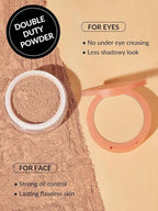 SHEGLAM Insta-Ready Face Powder Loose Under Eye Setting Powder - Toasted Almond