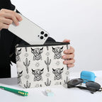 Western Makeup Bag Western Gifts for Women Western Stuff Highland Cow Gifts Cowgirl Gifts Retro Cosmetic Bag Zipper Pouch for Mothers Day Graduation Birthday