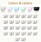 Personalized Makeup Bag Initial&Birth Flower Custom Small Travel Cosmetic Bag with Name Cute Makeup Bag for Women Girls