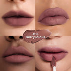 ITY Velvet Matte Finish Lip Stain-Mousse Textured Lip Clay, Nude Shade, Conceals Lip Lines, Rich Pigment Lip Tint Lipsticks, 0.14 oz (4g) in Berrylicious