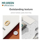 MR.GREEN Colorful Manicure Set Practical Pedicure Kits Nail Clippers Personal Care Tools Facial Hair Scissors with Fashion Case (Mr-6683 Orange)
