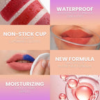 Jolilab Lip Stain Masque,Wipe Off Lip Tint,Waterproof,Transfer proof,Highly Pigmented,Ultra Long Lasting Lip Stain Peel off Makeup With Matte finish for All-day Wear.(#01 DEEP PLUM)