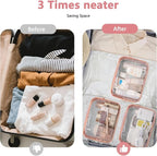 6 Packs Clear Cosmetics Bags for Women Men Waterproof Toiletry Bags PVC Makeup Bags Organizer Case with Zipper for Travel Bathroom (6 pink Colors)