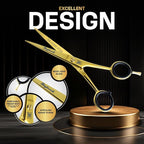 Hair Cutting Scissors - Professional Hairdressing Scissors for Women, Men, Hair Stylists, Salon, Barber - 6.5-Inch Stainless Steel Hair Scissors with Finger Rest