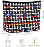 Women's Toiletry Bag, Travel Cosmetic Bag, Large Makeup Case, Cool Trippy Aliens Pattern Personality Fashion Zipper Cosmetic Case