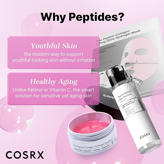 COSRX 6X Peptide Collagen Booster Toner Serum with Copper Peptides, Niacinamide & Hyaluronic Acid Skin Renewal Boosting Facial Essence for All Skin Types, Korean Skin Care, 150mL/5.07 Fl.Oz