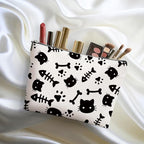 Cute Cat Makeup Bag Cat Gifts Cosmetic Bag Cat Lover Gifts for Women Girls Friends Colleague Cat Themed Gifts Cat Stuff Travel Organizer Zipper Pouch Graduation Birthday Friendship Gifts