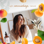 HBNO Organic Virgin Apricot Oil - 4 oz (120ml) Value Size - Ideal for Shampoos, Conditioners, Lip Balms, Face wash, Lotions, and Skin Care Products.