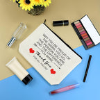 Thank You Gifts for Women Appreciation Gift Makeup Bag Thank You Gift for Employee Volunteer Nurse Teacher Coworker Friend Inspirational Encouragement Gifts Thanksgiving Cosmetic Bag Toiletry Pouch