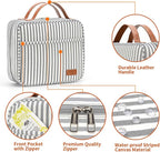 Bosidu Hanging Travel Toiletry Bag,Large Capacity Cosmetic Travel Toiletry Organizer for Women with 4 Compartments & 1 Sturdy Hook,Perfect for Travel/Daily Use/Christmas