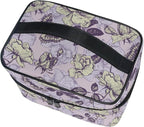 Makeup Bag, Vintage Butterfly And Flowers Travel Makeup Organizer Bag Cosmetic Cases Toiletry Bags for Girl Women Ladies