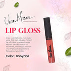 Lip Gloss, Moisturizing Lip Color with Shimmer for Long Lasting Shine, Lightweight Lip Stain, Girls Non-Sticky Lip Gloss with Aloe Vera, W/Vitamin C, E (Babydoll)