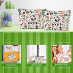 2pcs Soccer Makeup Bags for Women, Canvas Soccer Gifts Cosmetic Bag Pouch Accessories for Players Teams Stuff, Sport Team Birthday Gifts for Soccer Lovers Her Friends Women