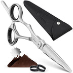 Fagaci Professional Hair Cutting Scissors Left 6” Japanese Steel for Ultra-Precise Cuts, Razor Sharp Blades Hair Scissors for Women & Men, Extreme Durability Hair Shears, Hair Cutting Barber Scissors