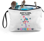 Cheer Makeup Bag, Multicolour, Cheerleader Gift, Travel Organizer