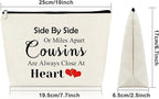 Cousin Gifts for Women Makeup Bag Birthday Gifts for Favorite Cousin Inspirational Gifts for Cousin Cosmetic Bag Encouragement Gifts for Sister Christmas Graduation Gifts Travel Pouch