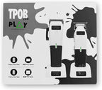 TPOB Play Barber Hair Clippers & Trimmer for Men 7500 RPM with Rubber Grips (White 2 Set)