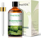 PHATOIL 3.38FL.OZ Watermelon Fragrance Oils for Aromatherapy, Essential Oils for Diffusers for Home, Perfect for Diffuser, Yoga, Skin Care, DIY Candle and Soap Making - 100ml