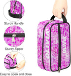 Custom Travel Toiletry Bag for Women, Large Makeup Bag, Cosmetic Bag, Comestic Essentials for Women, Watercolor Pink Leopard