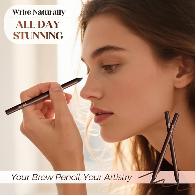 Eyeliner Pencil, Long Lasting Smudge-Proof Professional Eyeliner, Smooth and Easy to Apply, Effortlessly Create Any Look (Black)