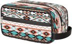 Aztec Ethnic Aztec Geometric Travel Toiletry Bag for Women Men Organizer Cosmetic Makeup Bag Waterproof Lightweight Shaving Bag Dopp Kit Large Capacity for Toiletries and Shaving Accessories