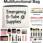 Emergency G-Tube Supplies Cosmetic Bag Gifts for Dietician Nurse Makeup Bag Zipper Makeup Pouch Critical Care Nursing Gift