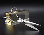 AOLANDUO Barber Scissors 6" – VG10 Steel Professional Mens Scissors for Grooming Hair, Barber Profesional Hair Cutting Shears, Ergonomic Handle, Ultra-Smooth Bearing, Care Kit Included, 1 Count