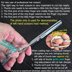 Hair Thinning Scissors left hand 5.5 Inch Barber Scissors Left hand Hair Thinning Shears Barber Shears KINSARO for Hairdresser Barbershop or Home Use