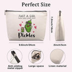 Funny Pickle Gifts for Teenage Girls Cute Makeup Bag Gifts for Pickle Lovers Women Birthday Friendship Christmas Gift for Teen Girls Best Friends Sister Bestie Funny Cosmetic Bag Zipper Pouch