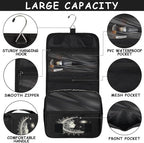 Travel Toiletry Bag for Women & Men Ethnic Moon Sun Hanging Cosmetic Organizer Portable Waterproof Makeup Case Make Up Bag with Compartments Travel Essentials for Bathroom Shower
